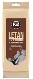 K2 LETAN Leather cleaner & conditionner wipes - ubrousky na kůži 24 ks