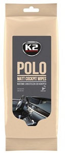 K2 POLO matt cockpit wipes - ubrousky na palubní desku a plasty matný efekt 24 ks