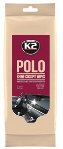 K2 POLO shine cockpit wipes - ubrousky na palubní desku a plasty lesklý efekt 24 ks