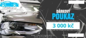 Airfreshcar dárkový poukaz - 3000 Kč