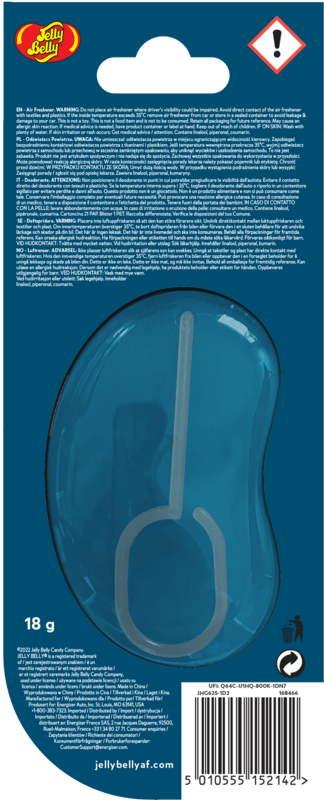 Jelly Belly 3D Air Freshener Blueberry - Borůvky