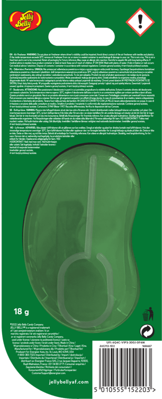 Jelly Belly 3D Air Freshener Green Apple - Zelené Jablko