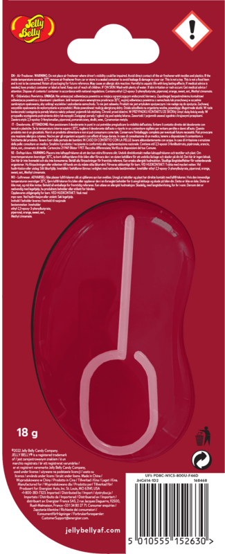 Jelly Belly 3D Air Freshener Strawberry Jam - Jahodový džem