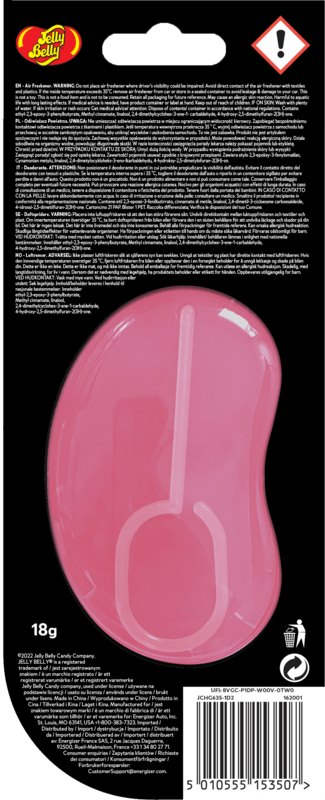 Jelly Belly 3D Air Freshener Strawberry Daiquiri - Jahody