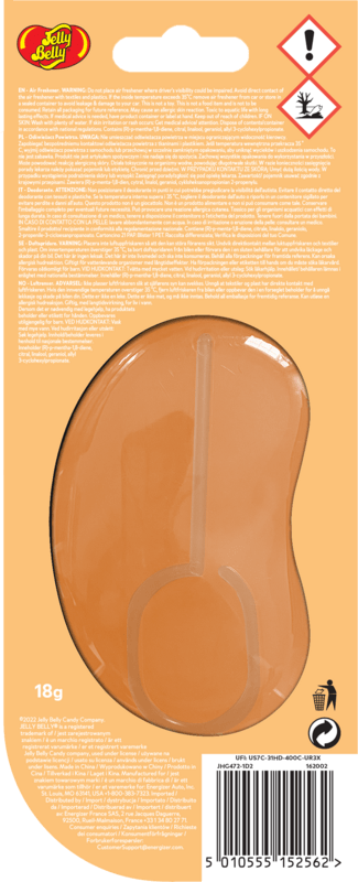 Jelly Belly 3D Air Freshener Pink Grapefruit - Růžový Grapefruit