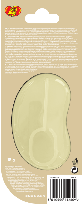 Jelly Belly 3D Air Freshener Vanilla - Vanilka