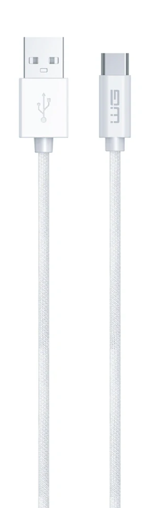 WG Datový kabel USB-A_Type-C, 3 A, bílý, 100 cm