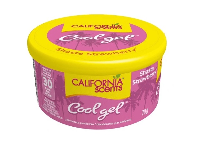 Sada 12 ks vůní California Scents Cool Gel - MIX oblíbených vůní v originální krabičce, 12 x 70 g