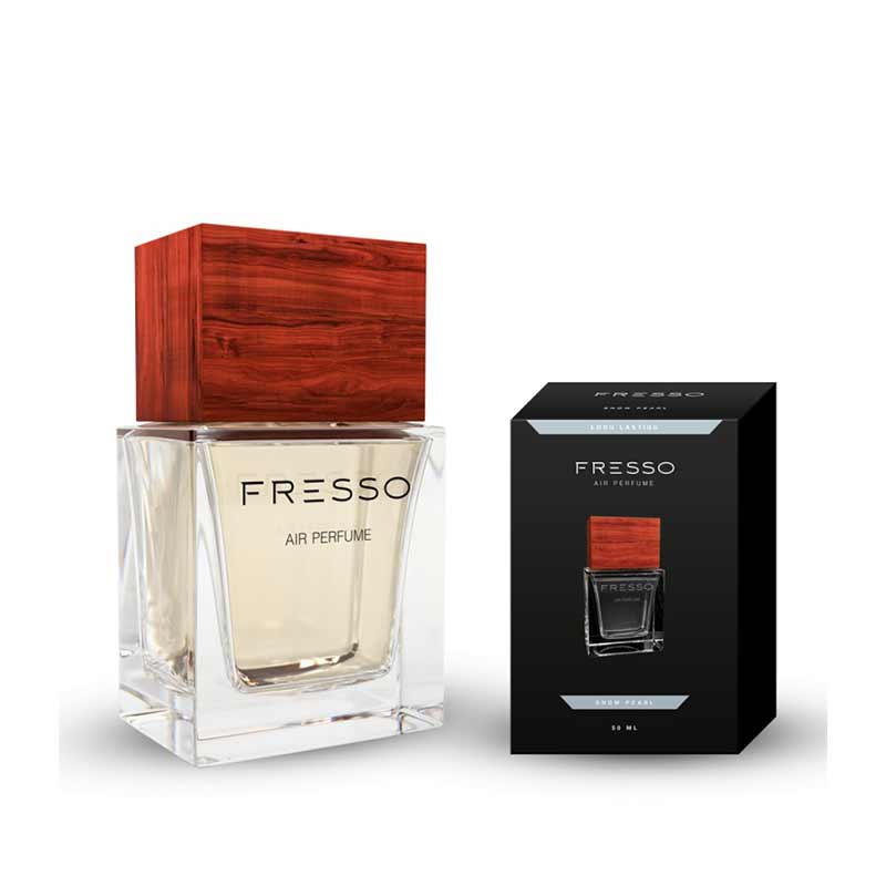 Fresso Mini Gift Box Christmas Edition parfém a dřevěný přívěšek - Snow Pearl