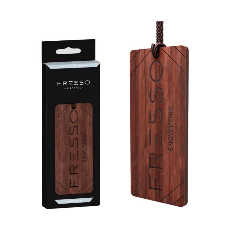 Fresso Mini Gift Box Christmas Edition parfém a dřevěný přívěšek - Snow Pearl