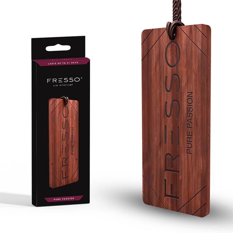 Fresso Mini Gift Box Christmas Edition parfém a dřevěný přívěšek - Pure Passion