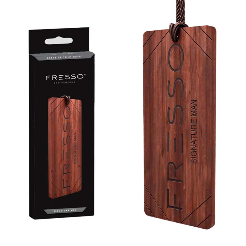 Fresso Mini Gift Box Christmas Edition parfém a dřevěný přívěšek - Signature Man