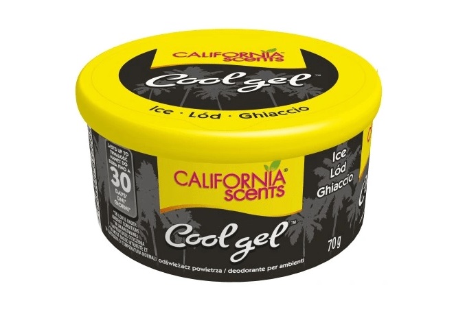 Sada 12 ks vůní California Scents Cool Gel - MIX oblíbených vůní v originální krabičce, 12 x 70 g