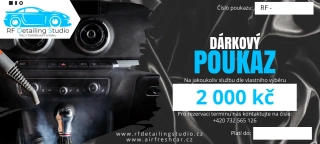 RF Detailing Studio dárkový poukaz - 2000 kč