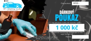 RF Detailing Studio dárkový poukaz - 1000 kč