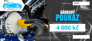 RF Detailing Studio dárkový poukaz - 4000 kč
