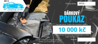 RF Detailing Studio dárkový poukaz - 10 000 kč