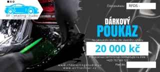 RF Detailing Studio dárkový poukaz - 20 000 kč